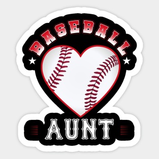 Aunt Baseball Team Family Matching Gifts Funny Sports Lover Player Sticker